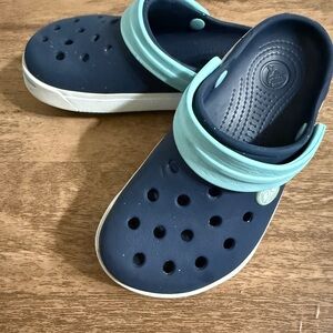 Kids Navy and Aqua Clogs